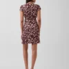 V-Neck Print Mini Dress