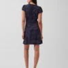 V-Neck Print Mini Dress