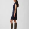 V-Neck Print Mini Dress