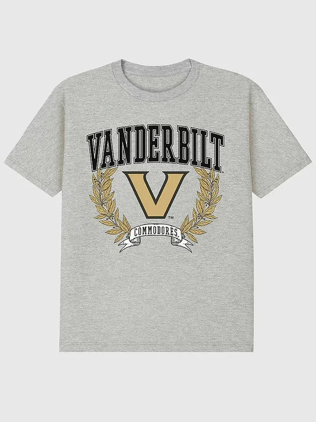 Vanderbilt University Laurels Dark Graphic T-Shirt