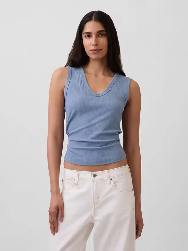 Variegated Rib Tank Top