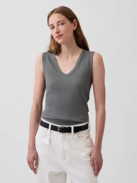 Variegated Rib Tank Top