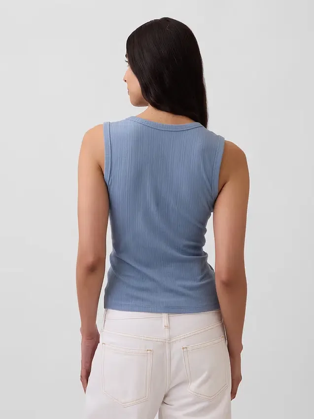 Variegated Rib Tank Top