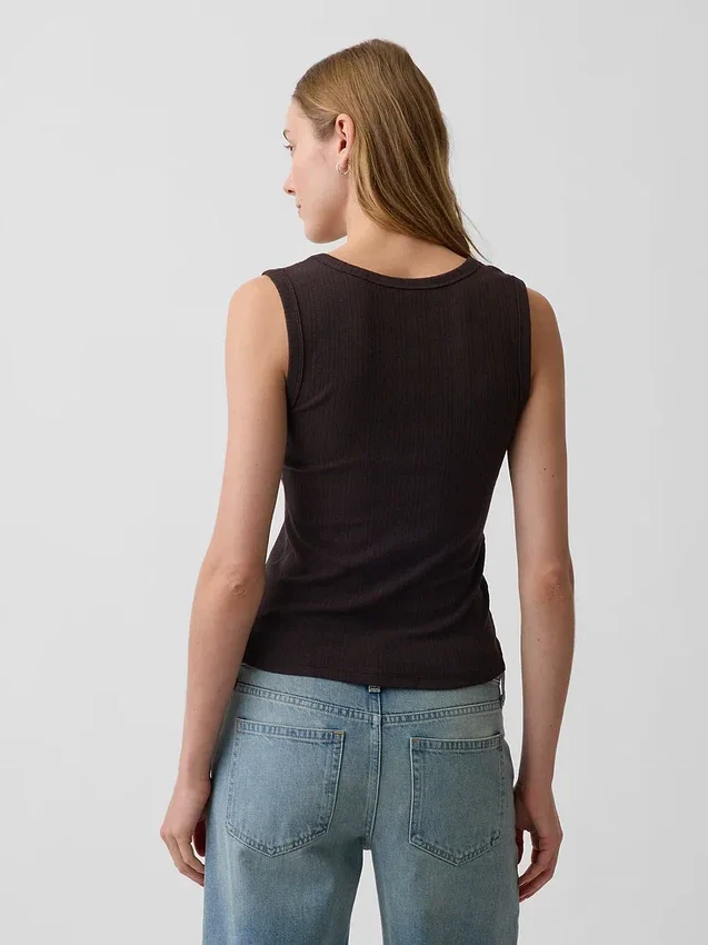 Variegated Rib Tank Top