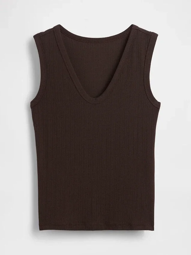 Variegated Rib Tank Top