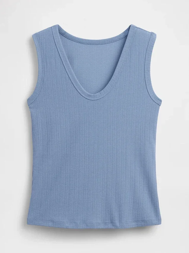 Variegated Rib Tank Top