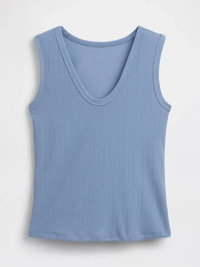 Variegated Rib Tank Top