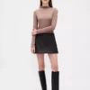 Vegan Leather Mini Skort
