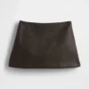 Vegan Leather Mini Skort