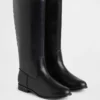 Vegan Leather Riding Boots