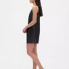 Vegan Leather Shift Mini Dress