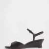 Vegan Leather Wedge Sandals