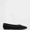 Vegan Suede Ballet Flats