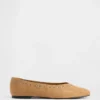 Vegan Suede Ballet Flats