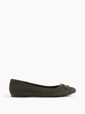 Vegan Suede Ballet Flats