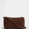 Vegan Suede Barrel Bag