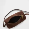 Vegan Suede Barrel Bag