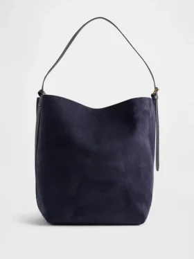 Vegan Suede Bucket Bag