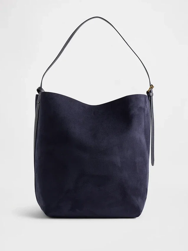 Vegan Suede Bucket Bag