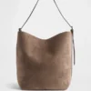 Vegan Suede Bucket Bag