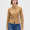 Vegan Suede Fitted Shirt