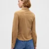 Vegan Suede Fitted Shirt