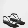 Vegan Suede T-Strap Sandals