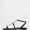 Vegan Suede T-Strap Sandals