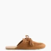 Vegan Suede Tassel Moc Mules