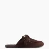 Vegan Suede Tassel Moc Mules