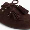 Vegan Suede Tassel Moc Mules