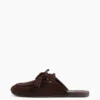 Vegan Suede Tassel Moc Mules