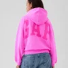 Vintagesoft Crop Logo Hoodie