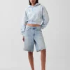 Vintagesoft Crop Logo Hoodie