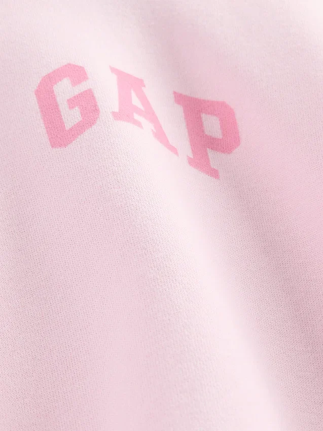 Vintagesoft Crop Logo Hoodie