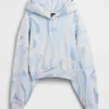 Vintagesoft Crop Logo Hoodie