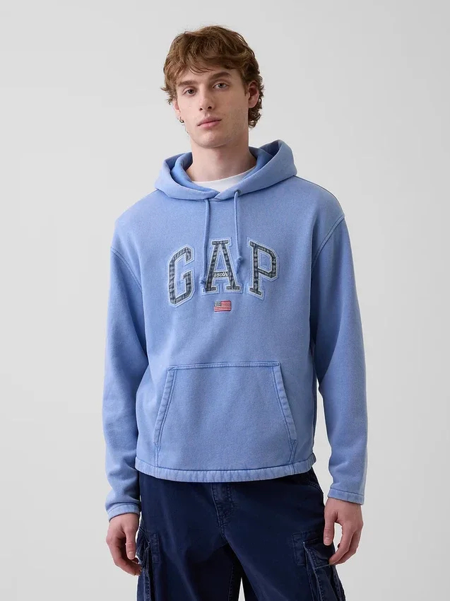 Vintagesoft Oversized Americana Logo Hoodie
