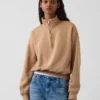 Vintagesoft Oversized Half-Zip Wedge Pullover