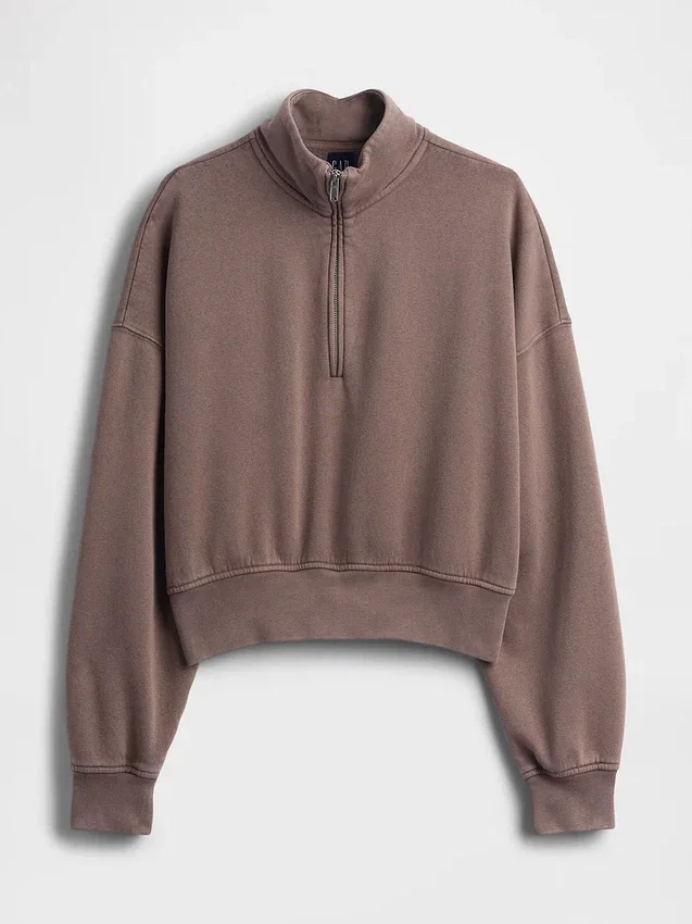 Vintagesoft Oversized Half-Zip Wedge Pullover