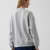 Vintagesoft Oversized Mockneck Logo Sweatshirt
