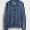 Vintagesoft Terry Oversized Polo Sweatshirt