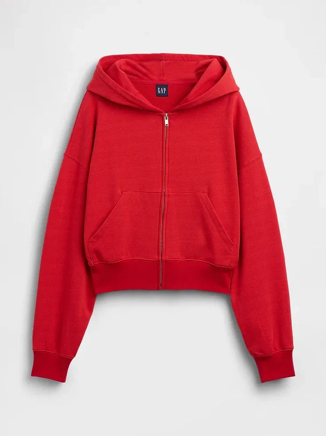 Vintagesoft Terry Oversized Wedge Zip Hoodie