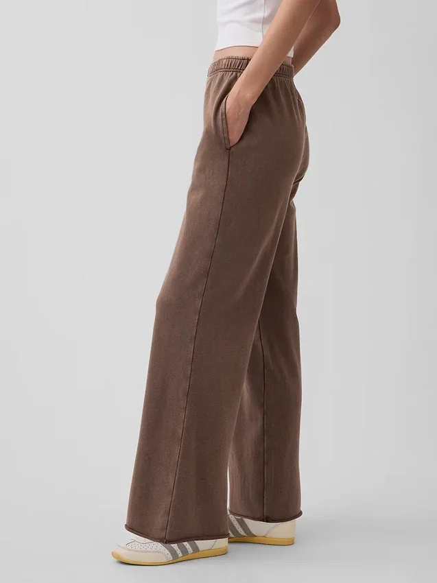 Vintagesoft Terry Wide-Leg Sweatpants