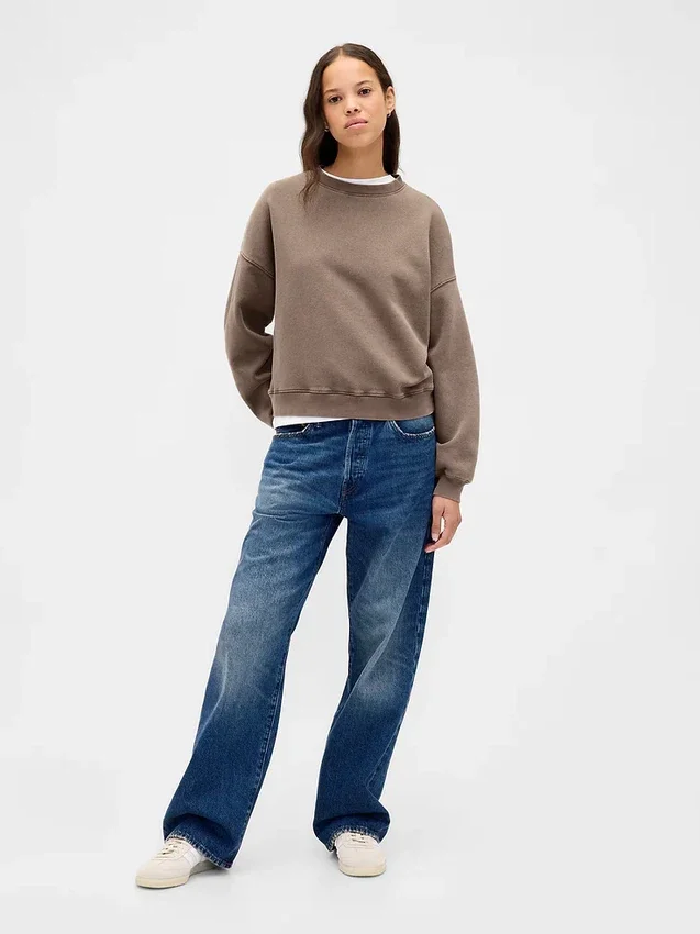 Vintagesoft Wedge Crewneck Sweatshirt