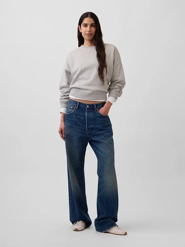 Vintagesoft Wedge Crewneck Sweatshirt
