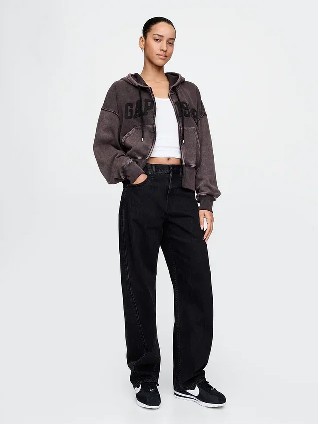 Vintagesoft Wedge Zip Hoodie