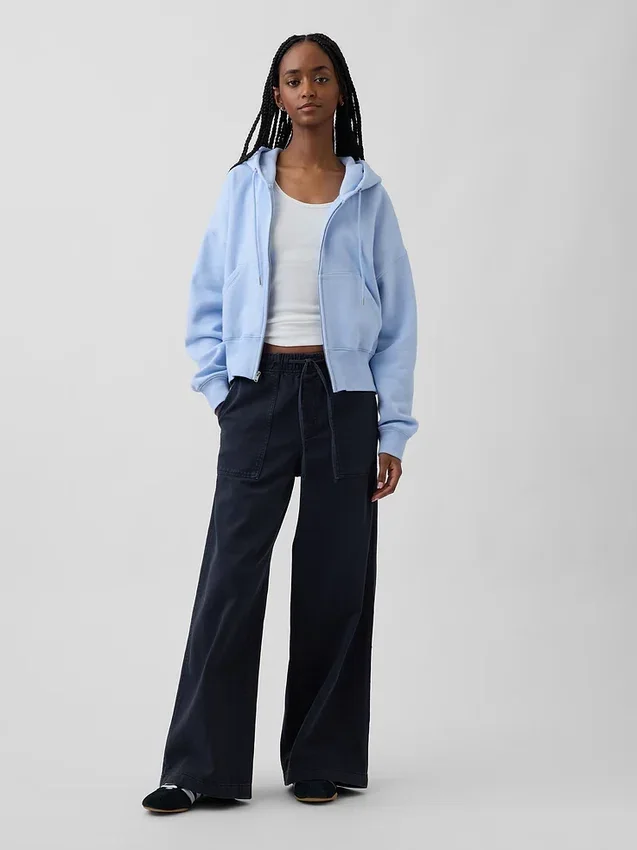 Vintagesoft Wedge Zip Hoodie