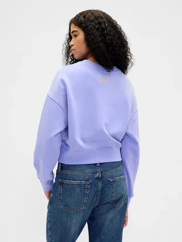 Vintagesoft Wicked Crop Wedge Sweatshirt