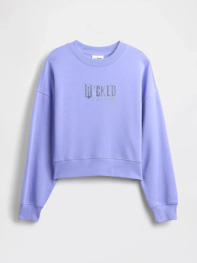 Vintagesoft Wicked Crop Wedge Sweatshirt
