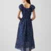 Voile Smocked Waist Maxi Dress